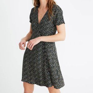 Madewell button-wrap floral dress